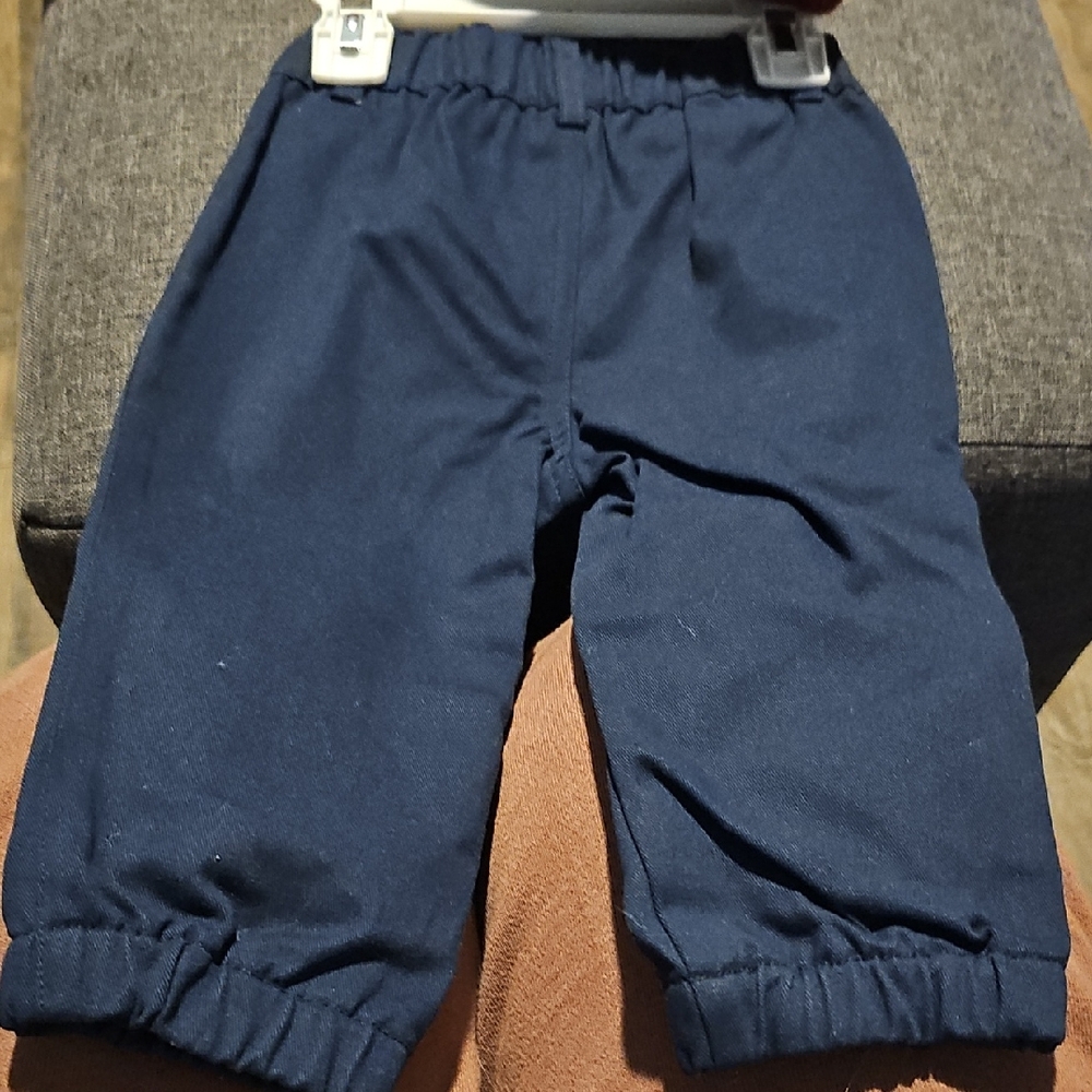 NWT Little Lad Cardigan Set Tie Rust Color Plaid Blue Pants 12 Months Toddler - Picture 5 of 7